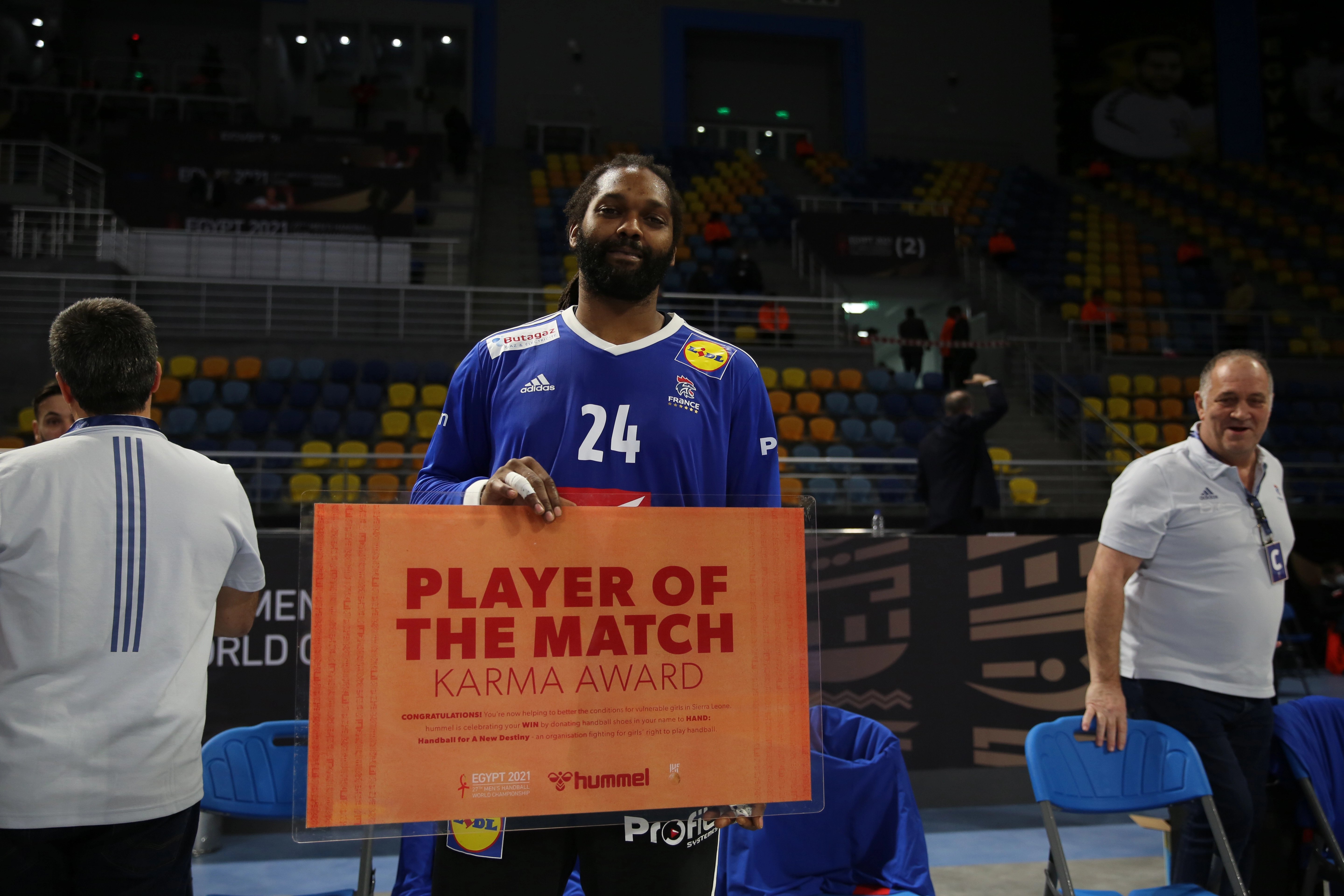 Wesley Pardin - man of the match against Norway - Handball-base.com